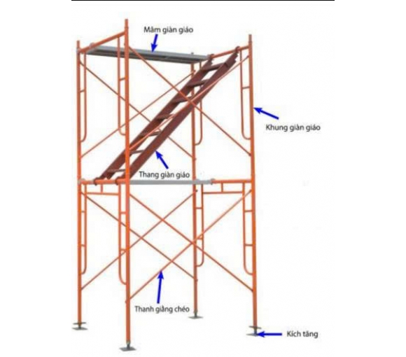  Kích thước giàn giáo xây dựng đạt chuẩn hiện nay